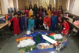 Deepawali Rangoli Competition.